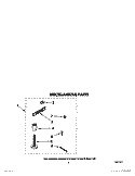 MISCELLANEOUS Diagram and Parts List for LA5600XTG1  Whirlpool Washer