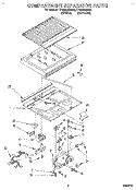 COMPARTMENT SEPARATOR Diagram and Parts List for TT18AKXBN01  Estate Refrigerator