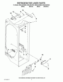 REFRIGERATOR LINER PARTS Diagram and Parts List for ED5LHAXWQ02  Whirlpool Refrigerator