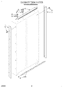 CABINET TRIM Diagram and Parts List for KSSS36QDX00  KitchenAid Refrigerator