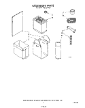 ACCESSORY Diagram and Parts List for 4KUCC150S1  KitchenAid Trash Compactor