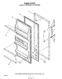 Part Location Diagram of 2188436A Whirlpool Door Gasket