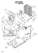 UNIT PARTS, OPTIONAL PARTS Diagram and Parts List for KUIA18NNJS11  KitchenAid Ice Maker
