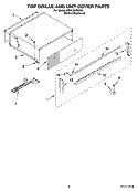 TOP GRILLE AND UNIT COVER PARTS Diagram and Parts List for KSSO36FMX03  KitchenAid Refrigerator