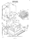 OVEN Diagram and Parts List for RM278BXP0  Whirlpool Microwave Oven Combo