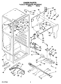 LINER PARTS Diagram and Parts List for ER8AHMXRL02  Whirlpool Refrigerator