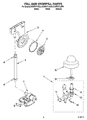 FILL AND OVERFILL PARTS Diagram and Parts List for KUDR01TJBT0  KitchenAid Dishwasher