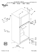 CABINET Diagram and Parts List for ET14JKXGW00  Whirlpool Refrigerator