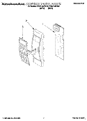 CONTROL PANEL Diagram and Parts List for KCMG125DWH0  KitchenAid Microwave