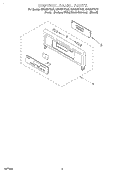 CONTROL PANEL Diagram and Parts List for GBS307PDB3  Whirlpool Wall Oven