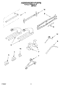 ACCESSORY Diagram and Parts List for PVBM600LY0  Whirlpool Cabinet