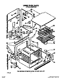 UPPER OVEN Diagram and Parts List for KEBI200WBL0  KitchenAid Wall Oven