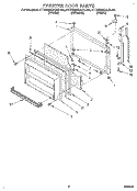 FREEZER DOOR Diagram and Parts List for KTRS25QAAL00  KitchenAid Refrigerator