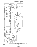GEARCASE Diagram and Parts List for LA6500XPW5  Whirlpool Washer