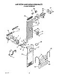 AIR FLOW AND RESERVOIR Diagram and Parts List for KSSS48DWX00  KitchenAid Refrigerator