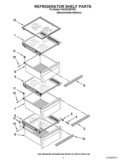 REFRIGERATOR SHELF PARTS Diagram and Parts List for KSC24C8EYP02  KitchenAid Refrigerator