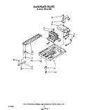 BASEPLATE Diagram and Parts List for MS2101XW0  Whirlpool Microwave