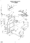 REAR PANEL Diagram and Parts List for KAWE670BWH1  KitchenAid Washer