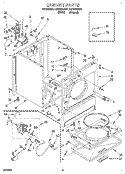 SECTION Diagram and Parts List for LET6634AN1  Whirlpool Dryer