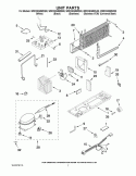 UNIT PARTS Diagram and Parts List for W8RXNGMWL00  Whirlpool Refrigerator