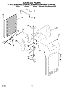 AIR FLOW PARTS Diagram and Parts List for GS6SHEXNT03  Whirlpool Refrigerator