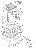 SHELF, OPTIONAL Diagram and Parts List for ST18PKXJW00  Whirlpool Refrigerator