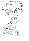 MACHINE BASE Diagram and Parts List for LBR4232DW0  Whirlpool Washer