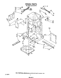 FRAME Diagram and Parts List for TU4100XTP0  Whirlpool Trash Compactor