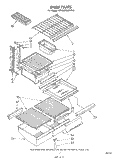 SHELF Diagram and Parts List for ET18ZKXMWR0  Whirlpool Refrigerator