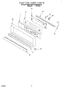 CONTROL PANEL, LITERATURE Diagram and Parts List for KEBI271BWH0  KitchenAid Wall Oven