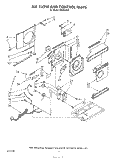 AIRFLOW AND CONTROL Diagram and Parts List for X05002W01  Roper Air Conditioner