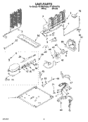 UNIT, OPTIONAL Diagram and Parts List for RT18DKXKT02  Roper Refrigerator