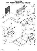 UNIT PARTS Diagram and Parts List for KTRP22EMSS00  KitchenAid Refrigerator