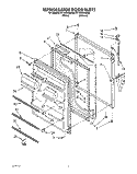 REFRIGERATOR DOOR, LIT/OPTIONAL Diagram and Parts List for ET18UKXAN00  Whirlpool Refrigerator