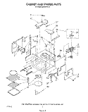 CABINET AND STIRRER , LITERATURE AN Diagram and Parts List for MC8991XT0  Whirlpool Microwave
