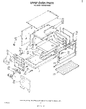 UPPER OVEN Diagram and Parts List for SE950PSKW1  Whirlpool Range