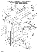 CONTROL AND REAR PANEL Diagram and Parts List for LSP8244BG0  Whirlpool Washer