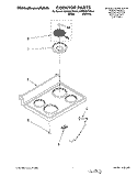 COOKTOP Diagram and Parts List for KERS507YAL4  KitchenAid Range