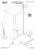 CABINET Diagram and Parts List for EV200NXEN02  Whirlpool Freezer