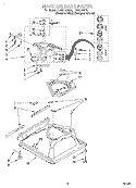 MACHINE BASE Diagram and Parts List for LSR8133HZ0  Whirlpool Washer
