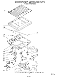 COMPARTMENT SEPARATOR Diagram and Parts List for ET16AKXSW00  Whirlpool Refrigerator