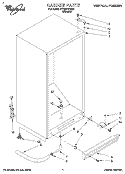 CABINET Diagram and Parts List for EV200FXDN01  Whirlpool Freezer