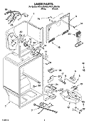 LINER PARTS Diagram and Parts List for RT21LMXKQ04  Roper Refrigerator