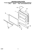 FREEZER DOOR PARTS Diagram and Parts List for GR2SHTXML00  Whirlpool Refrigerator