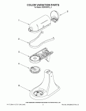 COLOR VARIATION PARTS Diagram and Parts List for KSM160APSCA0  KitchenAid Mixer
