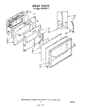 DOOR Diagram and Parts List for RS676PXL0  Whirlpool Range