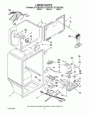 LINER PARTS Diagram and Parts List for ET1CHEXVB02  Whirlpool Refrigerator