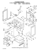 CHASSIS PARTS Diagram and Parts List for WFE366LVQ1  Whirlpool Range