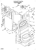SECTION Diagram and Parts List for KEYE677BWH2  KitchenAid Dryer