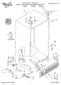 CABINET, LITERATURE Diagram and Parts List for GD22DFXFB01  Whirlpool Refrigerator
